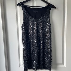 Cassis Collection Black Sequin Dress